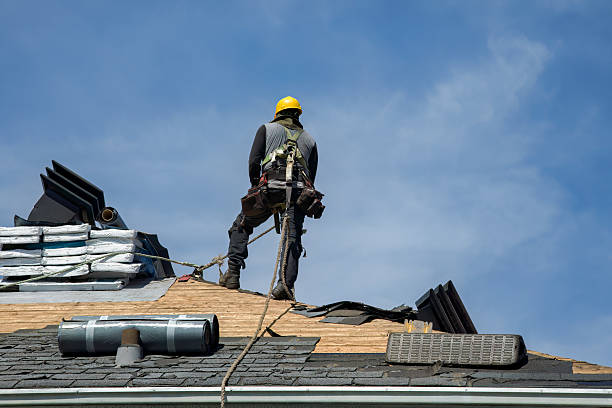 Professional Roofing technician working in Nesquehoning, PA